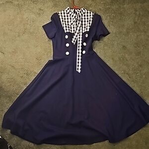 Vintage 40s style pin up dress